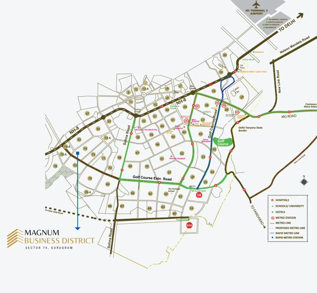 Magnum Business District Location Map